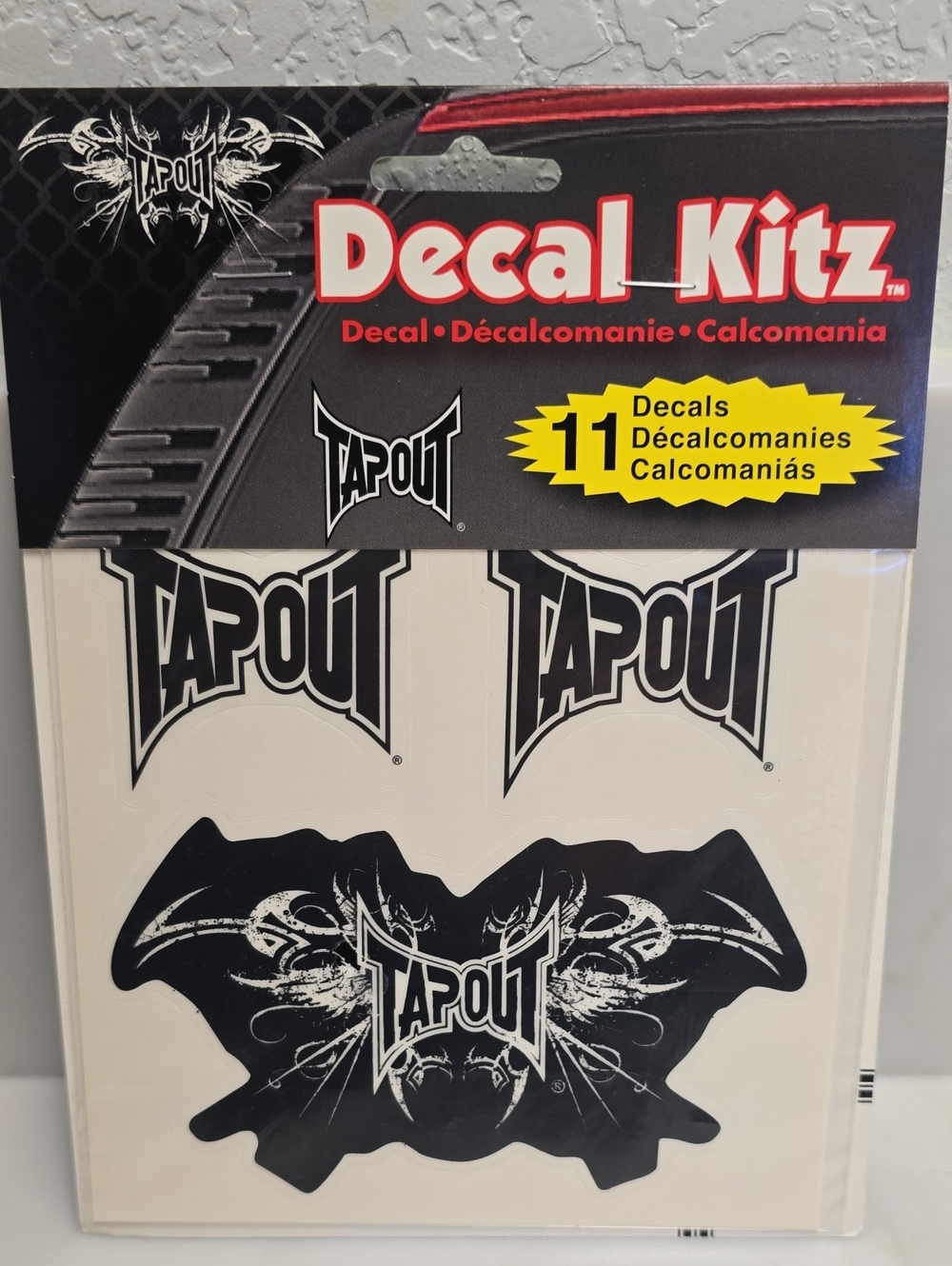 Tapout Black and White Decal Kitz - Bold Logo Sticker Decals New!